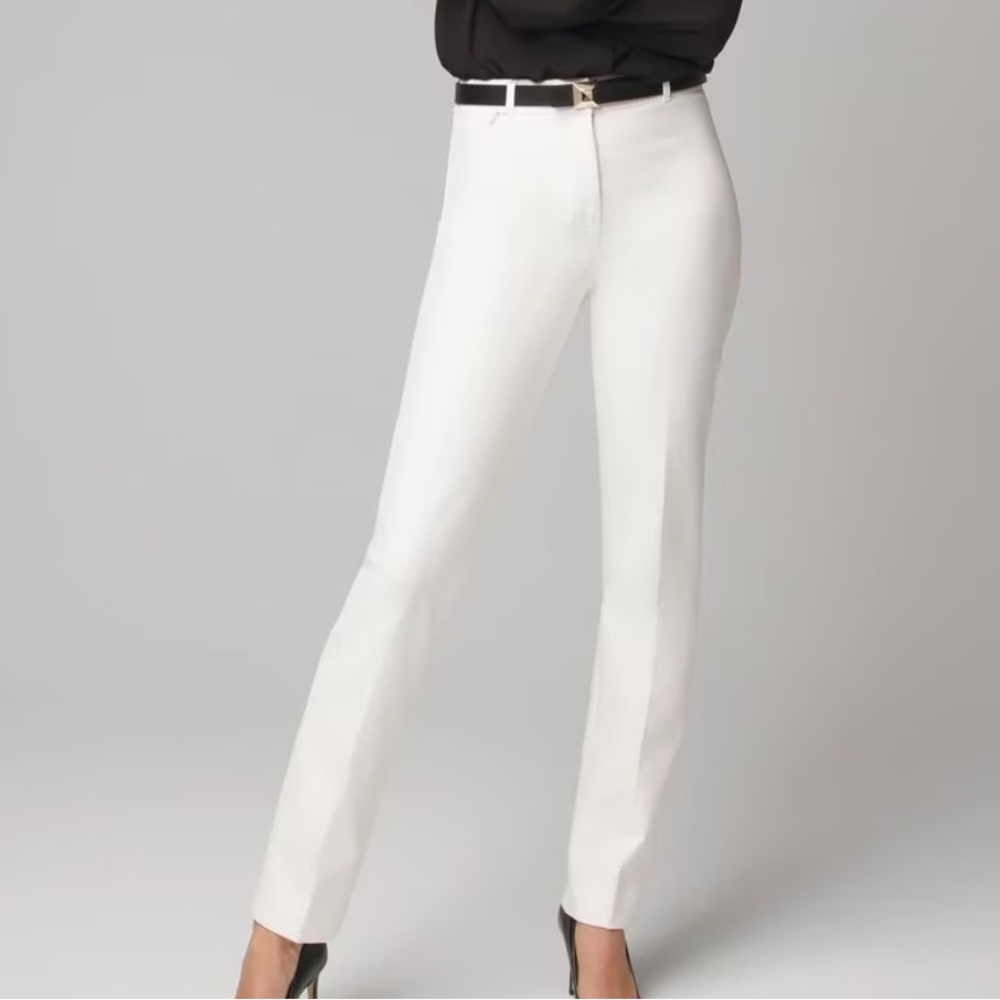 Black house white market classic slim trouser
